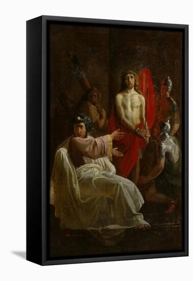 Christ before Pilate, 1844-Yevgraf Semyonovich Sorokin-Framed Premier Image Canvas