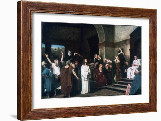 Christ before Pilate, 1881-Mihaly Munkacsy-Framed Giclee Print