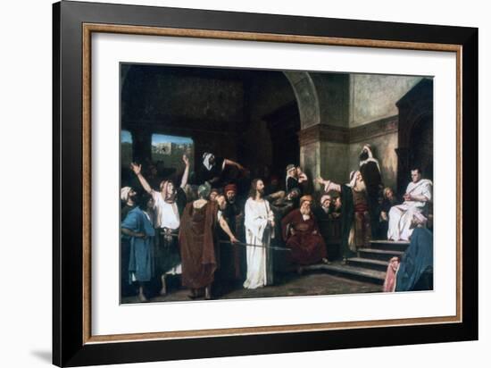 Christ before Pilate, 1881-Mihaly Munkacsy-Framed Giclee Print