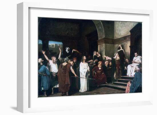 Christ before Pilate, 1881-Mihaly Munkacsy-Framed Giclee Print