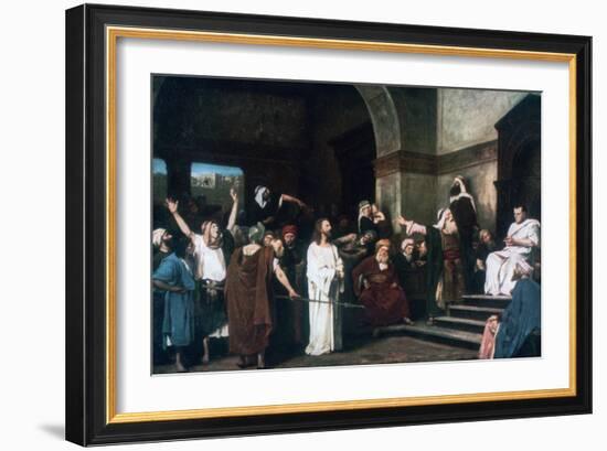 Christ before Pilate, 1881-Mihaly Munkacsy-Framed Giclee Print