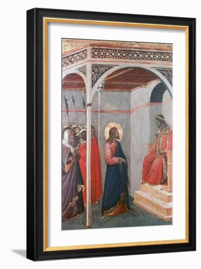 Christ before Pilate, C1306-1348-Pietro Lorenzetti-Framed Giclee Print