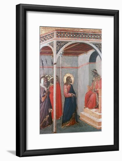 Christ before Pilate, C1306-1348-Pietro Lorenzetti-Framed Giclee Print