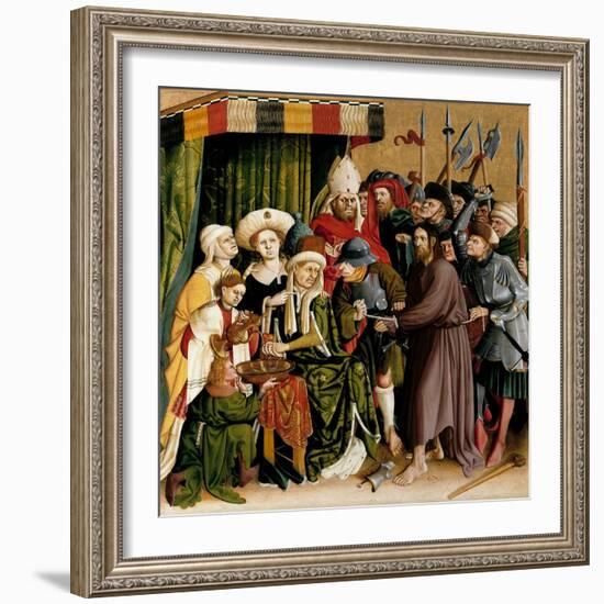 Christ before Pilate. the Wings of the Wurzach Altar, 1437-Hans Multscher-Framed Giclee Print