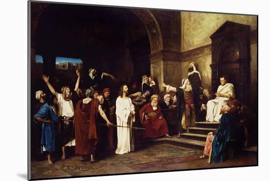 Christ Before Pilate-Mihaly Munkacsy-Mounted Giclee Print