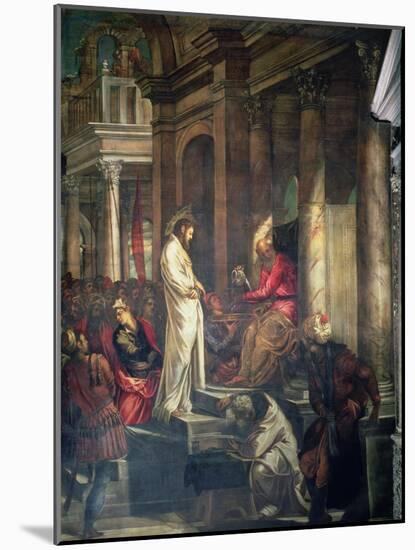 Christ Before Pilate-Jacopo Robusti Tintoretto-Mounted Giclee Print