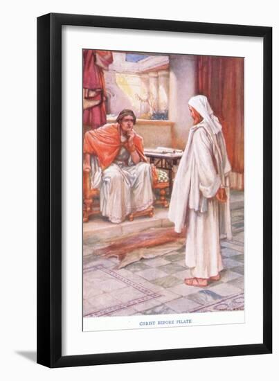 Christ before Pilate-Arthur A. Dixon-Framed Giclee Print