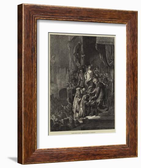Christ before Pilate-Rembrandt van Rijn-Framed Giclee Print