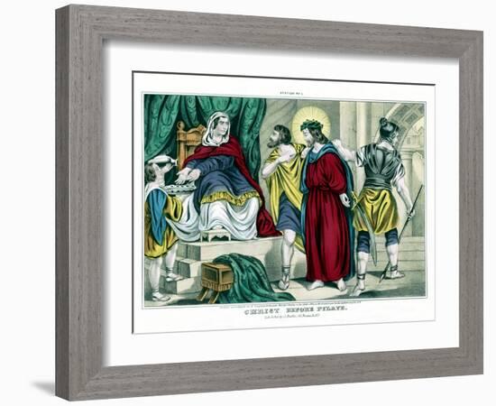 Christ before Pilate-Stocktrek Images-Framed Art Print