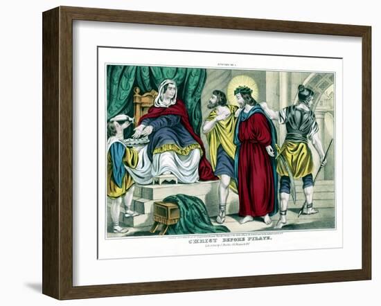 Christ before Pilate-Stocktrek Images-Framed Art Print