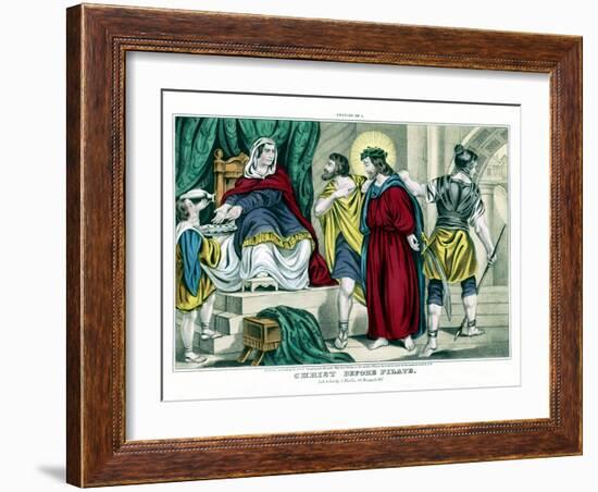 Christ before Pilate-Stocktrek Images-Framed Art Print