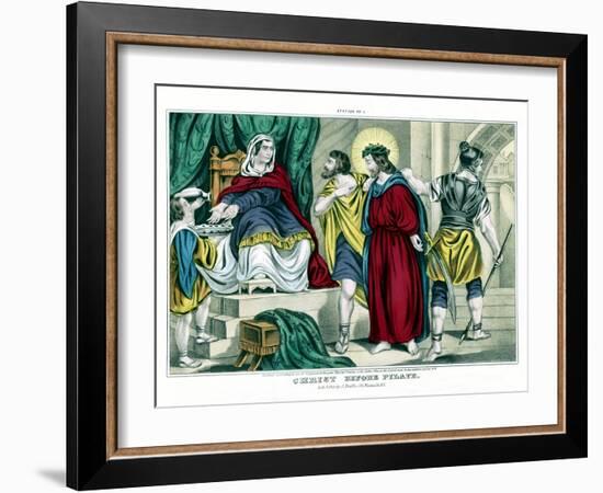 Christ before Pilate-Stocktrek Images-Framed Art Print