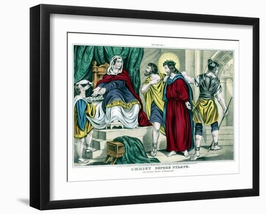 Christ before Pilate-Stocktrek Images-Framed Art Print