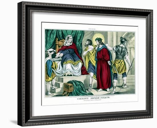 Christ before Pilate-Stocktrek Images-Framed Art Print