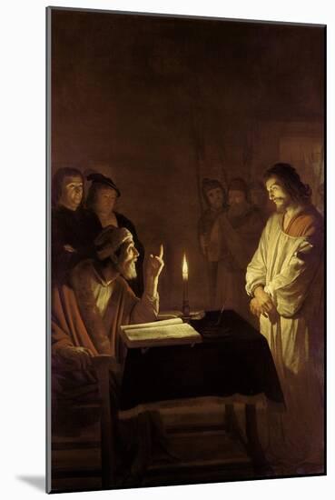 Christ Before the High Priest, 1617-Gerrit van Honthorst-Mounted Giclee Print