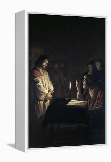 Christ Before the High Priest-Gerrit van Honthorst-Framed Premier Image Canvas