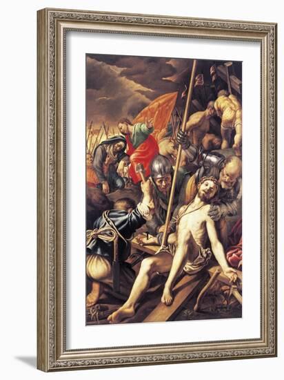 Christ Being Nailed to the Cross, 1577-Vincenzo Coronelli-Framed Giclee Print