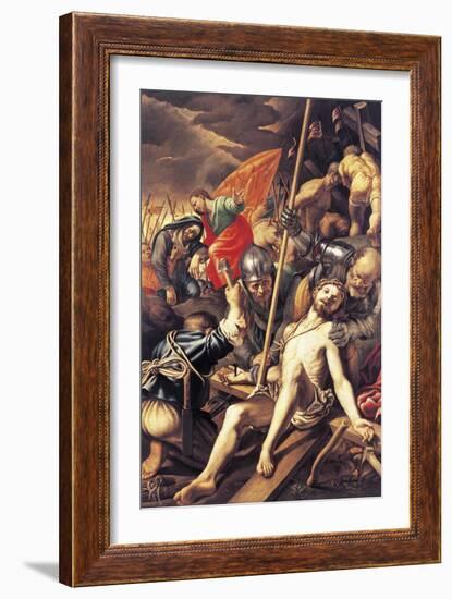 Christ Being Nailed to the Cross, 1577-Vincenzo Coronelli-Framed Giclee Print