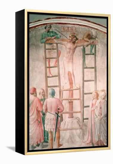 Christ Being Nailed to the Cross by Angelico-Fra Angelico-Framed Stretched Canvas