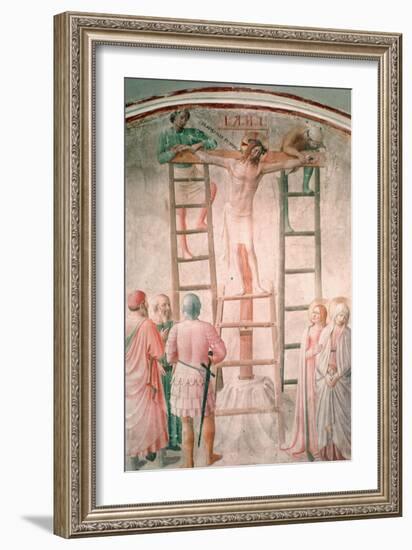 Christ Being Nailed to the Cross by Angelico-Fra Angelico-Framed Art Print