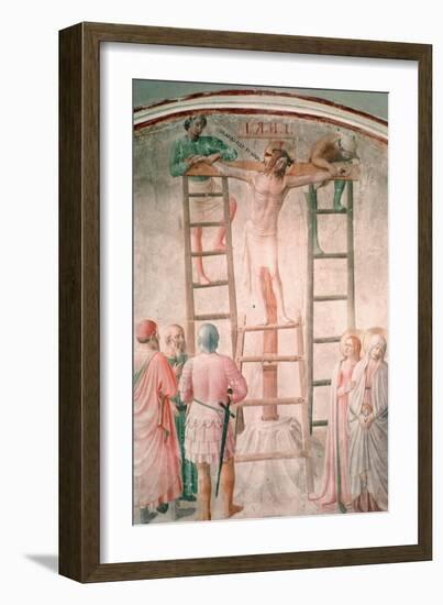 Christ Being Nailed to the Cross by Angelico-Fra Angelico-Framed Art Print