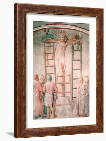 Christ Being Nailed to the Cross by Angelico-Fra Angelico-Framed Art Print
