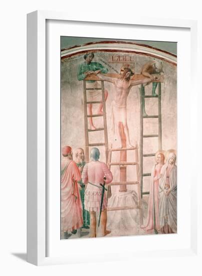 Christ Being Nailed to the Cross by Angelico-Fra Angelico-Framed Art Print