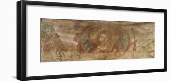 Christ Blessing, Church of Santa Maria Foris Portas, Castelseprio, Italy-null-Framed Giclee Print
