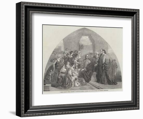 Christ Blessing Little Children-Marshall Claxton-Framed Giclee Print