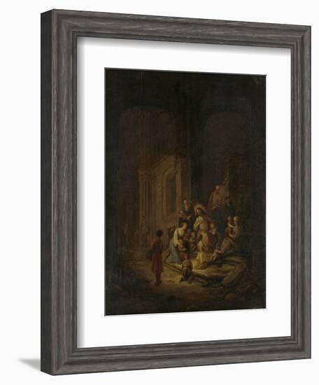 Christ Blessing the Little Children-Jacob de Wet-Framed Art Print