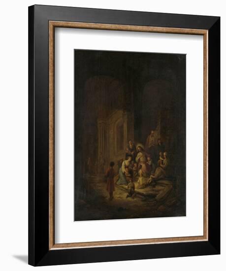 Christ Blessing the Little Children-Jacob de Wet-Framed Art Print