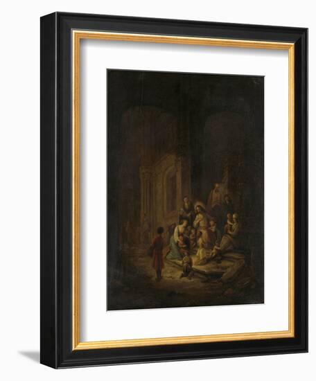 Christ Blessing the Little Children-Jacob de Wet-Framed Art Print