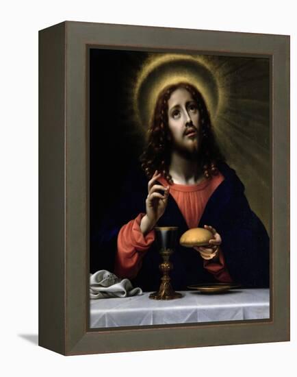 Christ Blessing the Sacraments-Carlo Dolci-Framed Premier Image Canvas