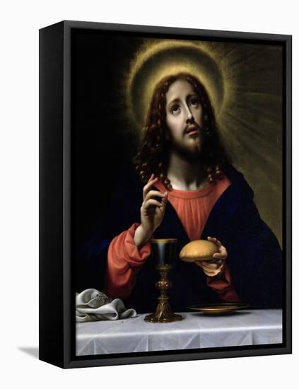 Christ Blessing the Sacraments-Carlo Dolci-Framed Premier Image Canvas