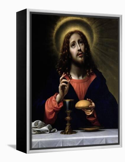 Christ Blessing the Sacraments-Carlo Dolci-Framed Premier Image Canvas