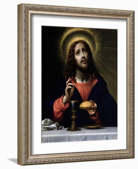 Christ Blessing the Sacraments-Carlo Dolci-Framed Giclee Print