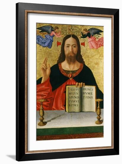 Christ Blessing the World (Inv 19) with Ins Ego Sum Lux Mundi Via Veritas Principium Et Finis-Melozzo da Forlí-Framed Giclee Print