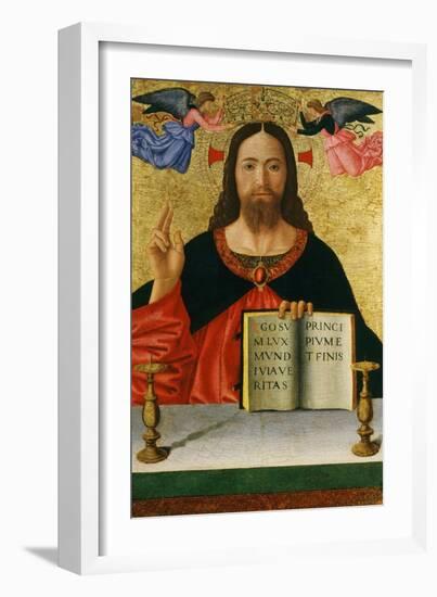 Christ Blessing the World (Inv 19) with Ins Ego Sum Lux Mundi Via Veritas Principium Et Finis-Melozzo da Forlí-Framed Giclee Print