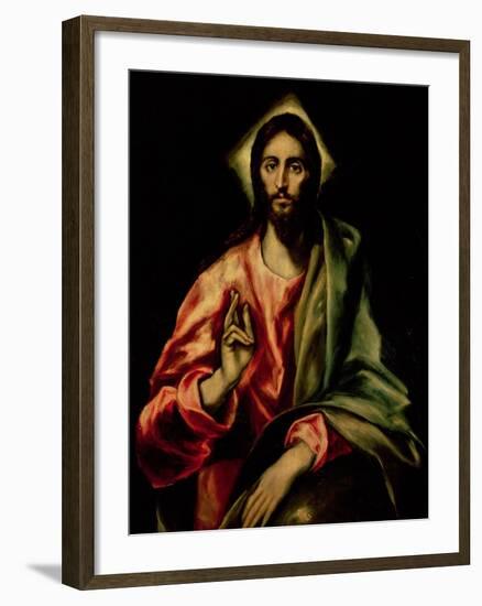 Christ Blessing-El Greco-Framed Giclee Print