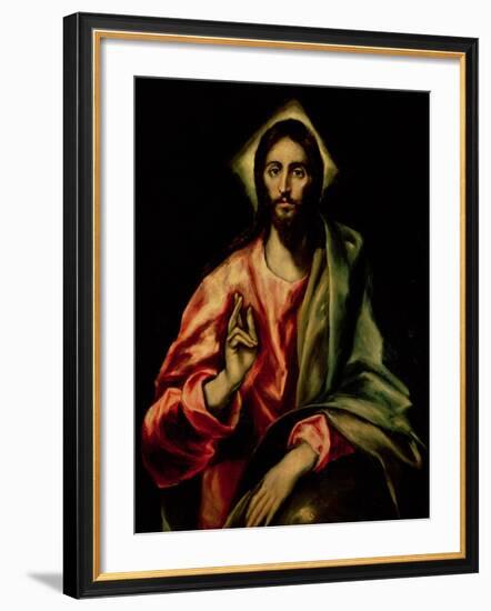 Christ Blessing-El Greco-Framed Giclee Print