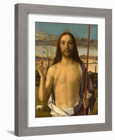 Christ Blessing-Giovanni Bellini-Framed Giclee Print