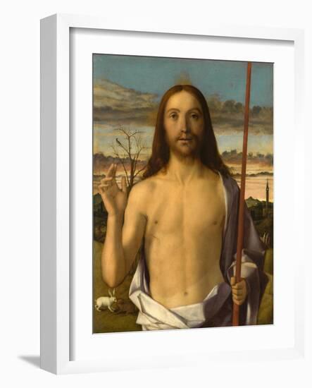 Christ Blessing-Giovanni Bellini-Framed Giclee Print