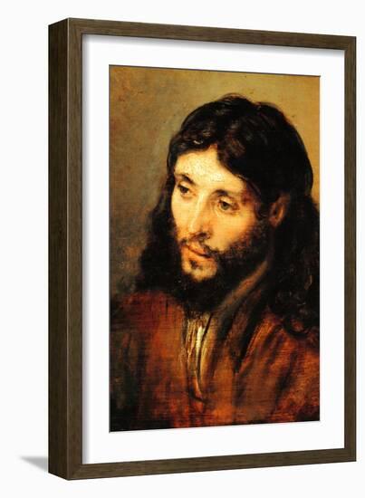 Christ by Rembrandt-Rembrandt van Rijn-Framed Premium Giclee Print