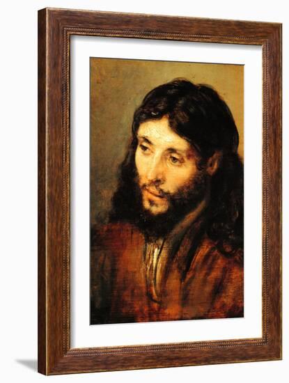 Christ by Rembrandt-Rembrandt van Rijn-Framed Premium Giclee Print