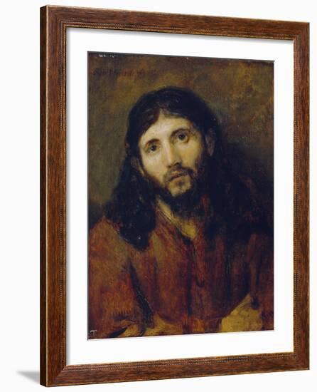 Christ, C.1648/50 (Oil on Oak Panel)-Rembrandt van Rijn-Framed Giclee Print