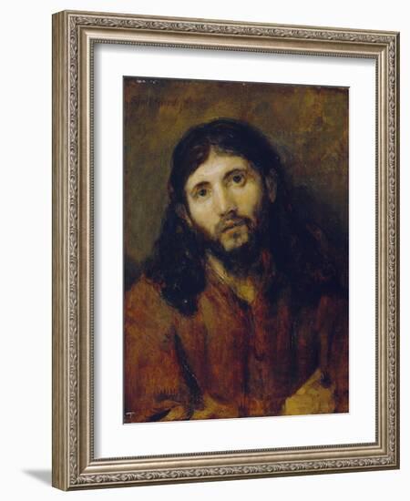 Christ, C.1648/50 (Oil on Oak Panel)-Rembrandt van Rijn-Framed Giclee Print