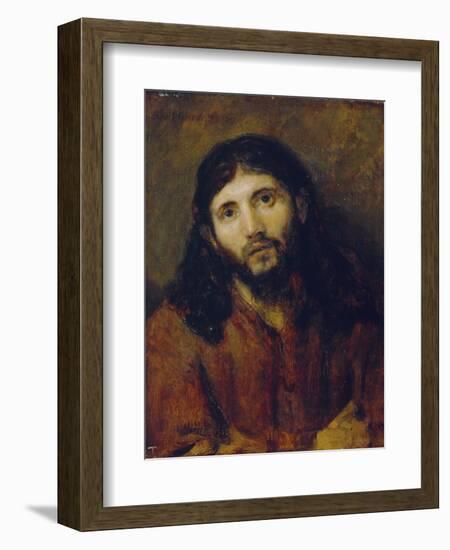 Christ, C.1648/50 (Oil on Oak Panel)-Rembrandt van Rijn-Framed Giclee Print