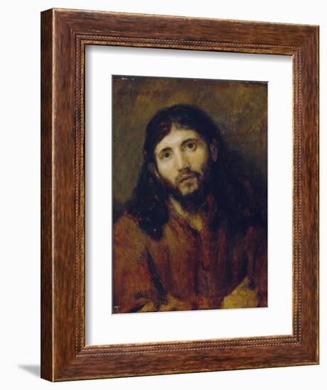 Christ, C.1648/50 (Oil on Oak Panel)-Rembrandt van Rijn-Framed Giclee Print