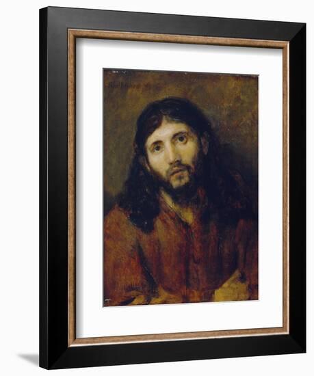 Christ, C.1648/50 (Oil on Oak Panel)-Rembrandt van Rijn-Framed Giclee Print