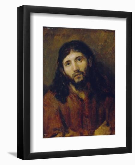 Christ, C.1648/50 (Oil on Oak Panel)-Rembrandt van Rijn-Framed Giclee Print